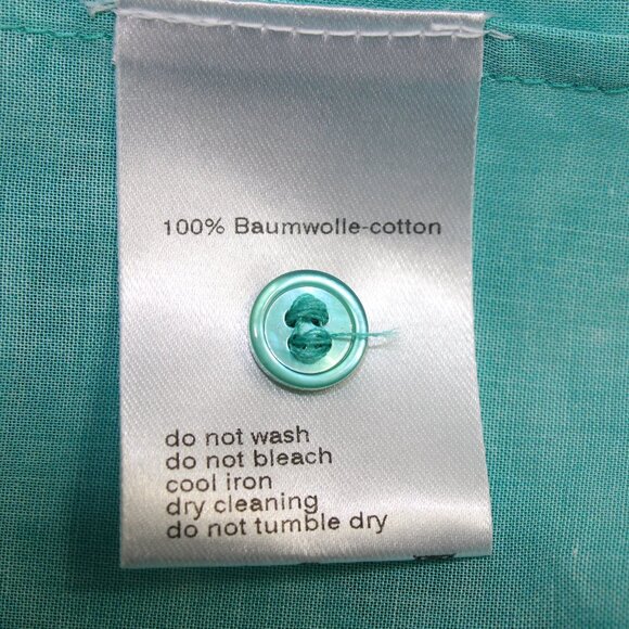 Akris Swimmer In Antigua Print Ocean Turquoise Blue Designer Drape Tunic - Picture 10 of 13